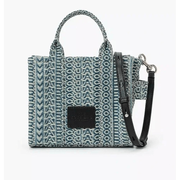 Marc Jacobs Women’s The Tote Bag Denim Blue Crossbody - Picture 1 of 11